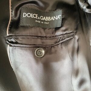 Dolce & Gabbana Black and Gold Detail Jacket